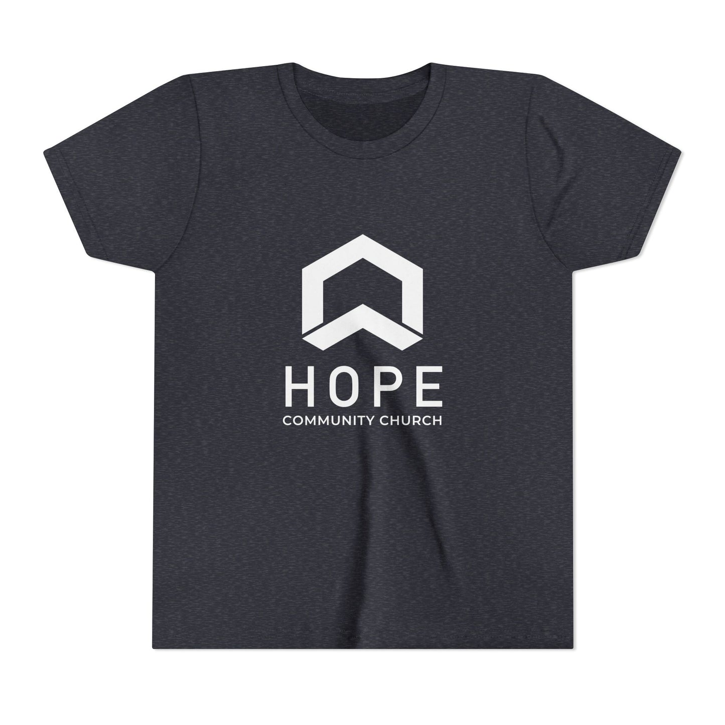 Hope Community Church Kids T‑Shirt — Minimal Logo Youth Short Sleeve Tee