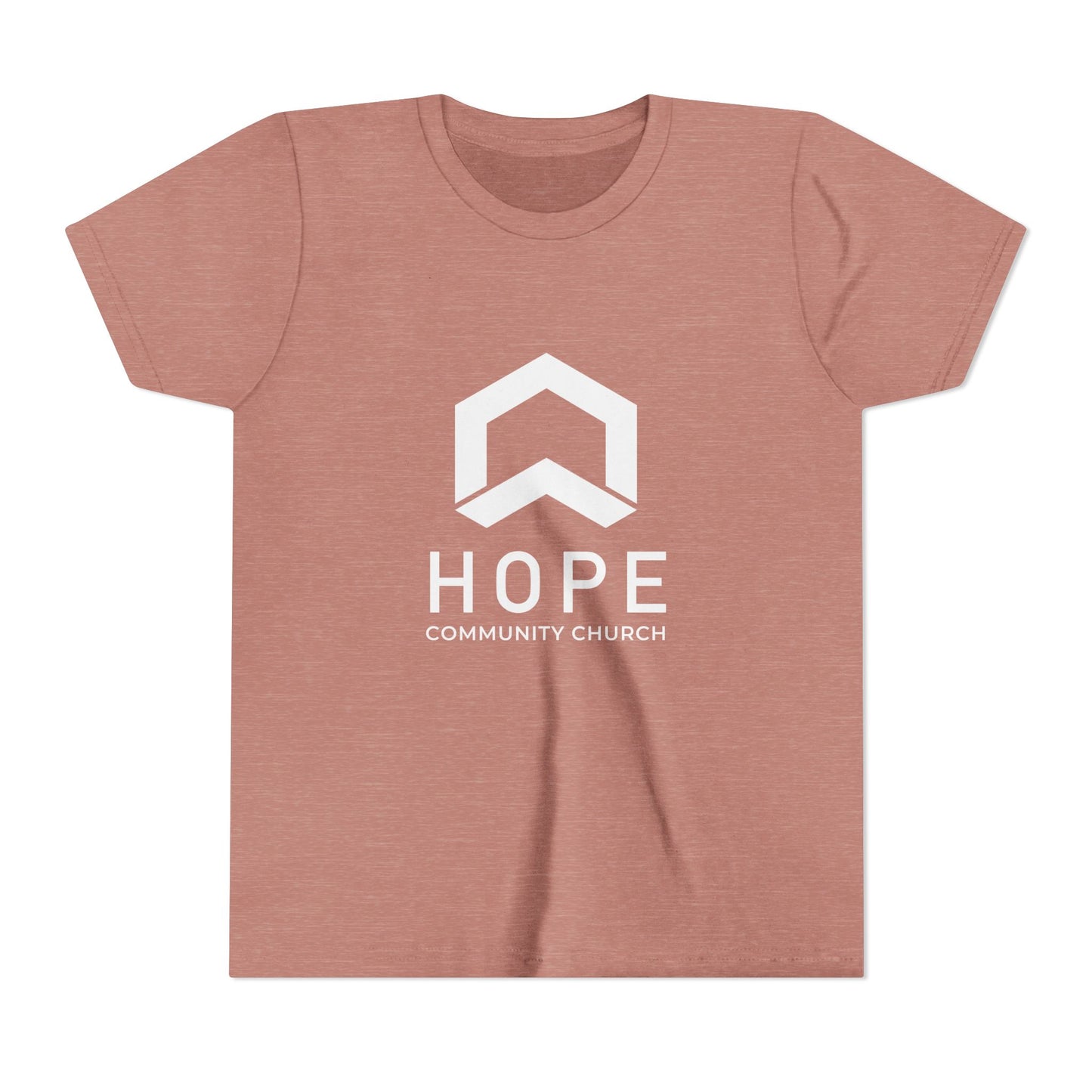 Hope Community Church Kids T‑Shirt — Minimal Logo Youth Short Sleeve Tee