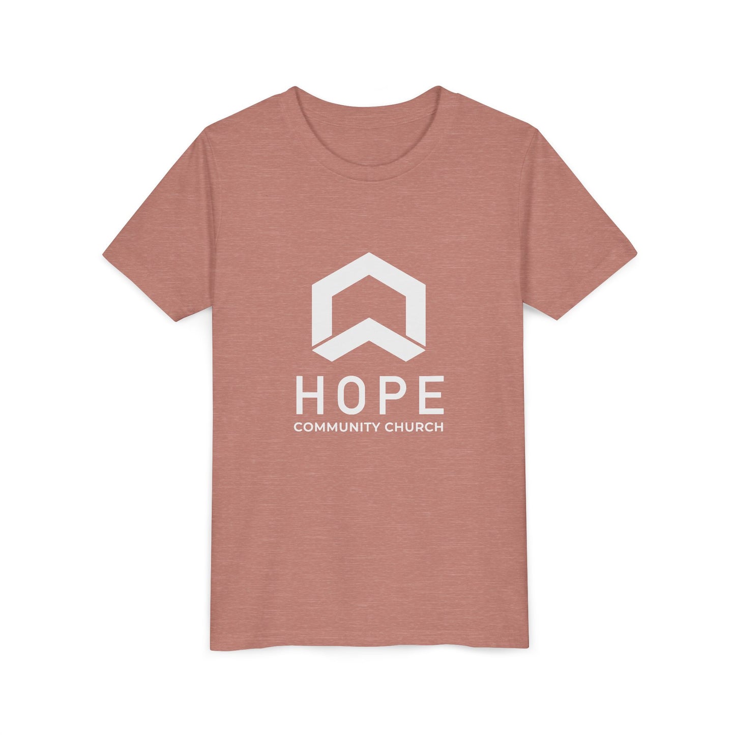 Hope Community Church Kids T‑Shirt — Minimal Logo Youth Short Sleeve Tee