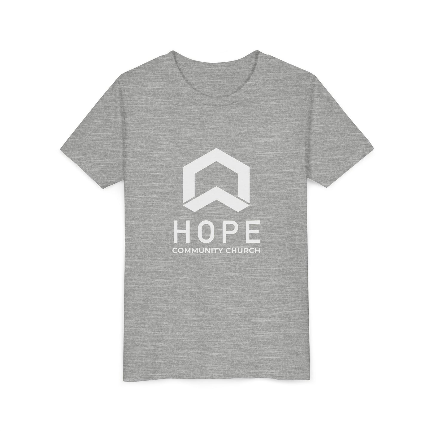 Hope Community Church Kids T‑Shirt — Minimal Logo Youth Short Sleeve Tee