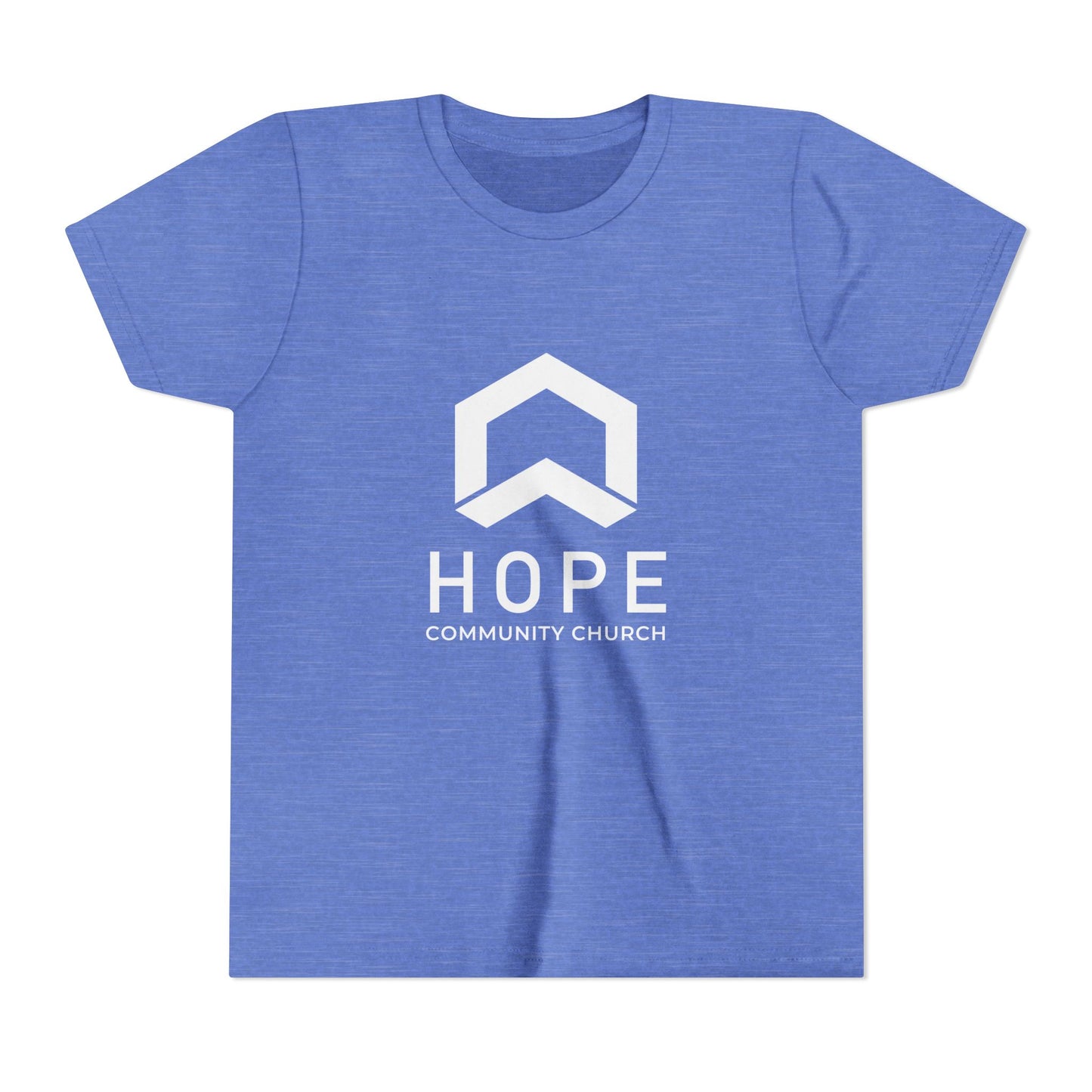 Hope Community Church Kids T‑Shirt — Minimal Logo Youth Short Sleeve Tee