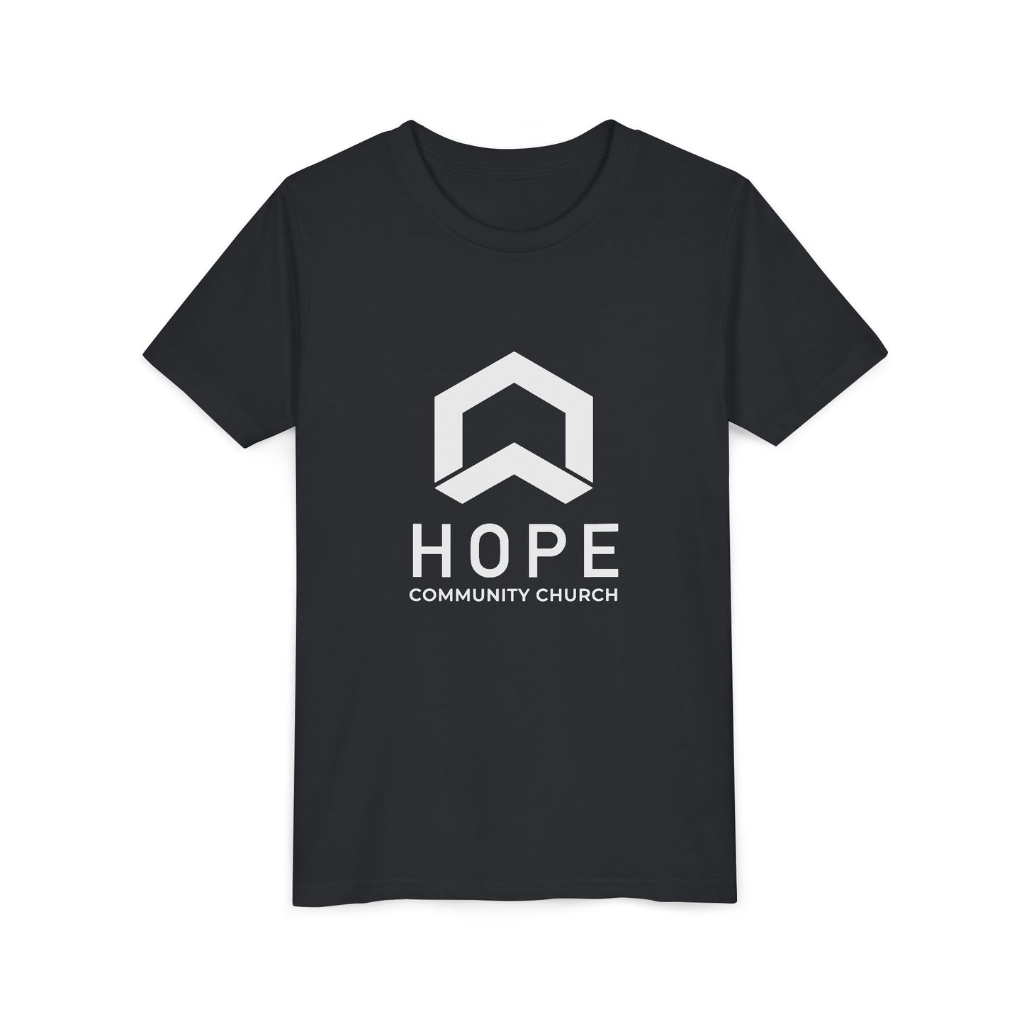Hope Community Church Kids T‑Shirt — Minimal Logo Youth Short Sleeve Tee