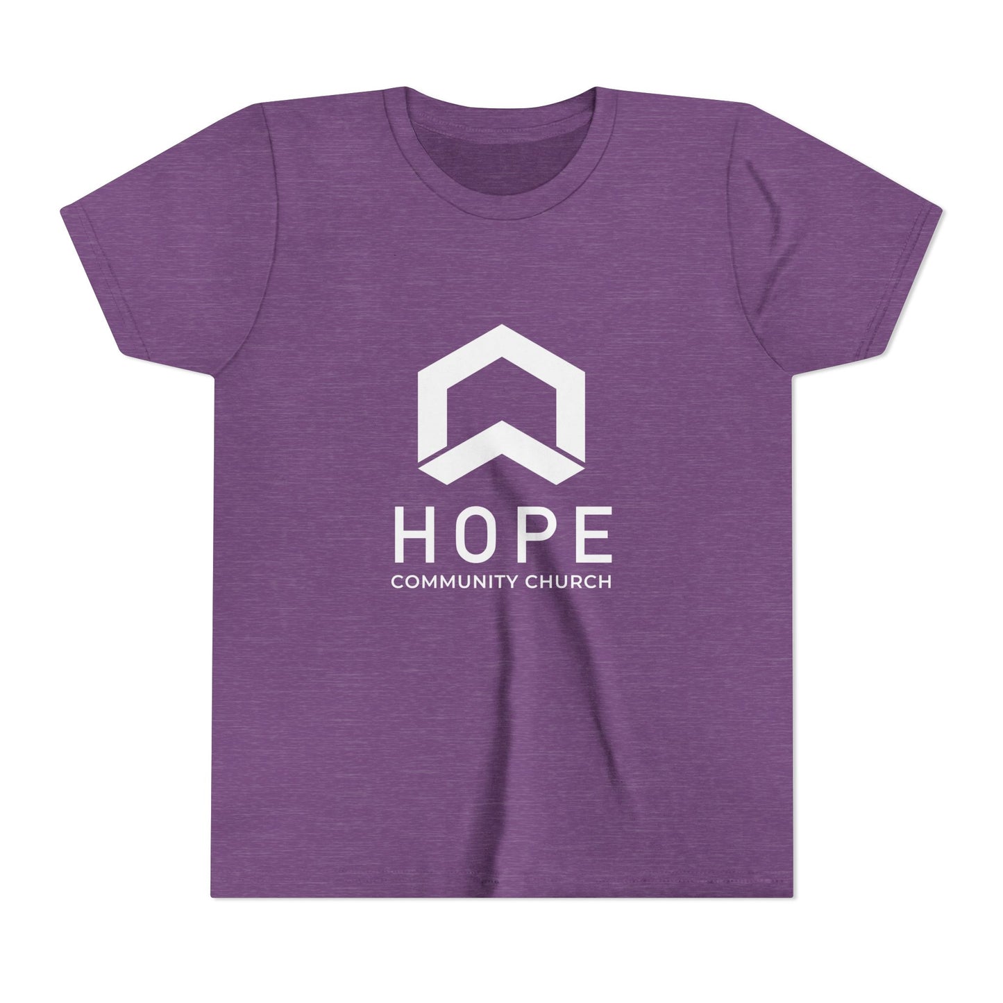 Hope Community Church Kids T‑Shirt — Minimal Logo Youth Short Sleeve Tee