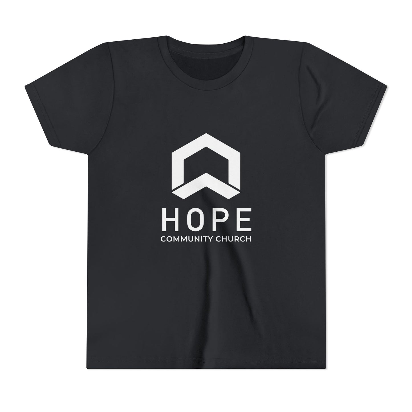 Hope Community Church Kids T‑Shirt — Minimal Logo Youth Short Sleeve Tee