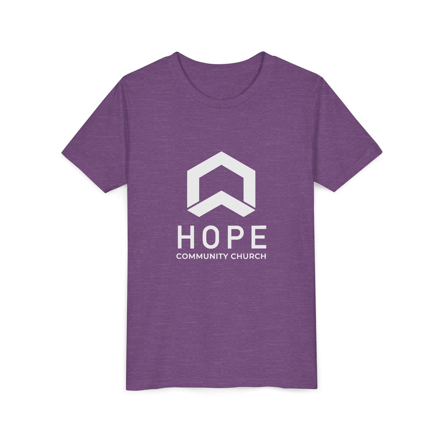 Hope Community Church Kids T‑Shirt — Minimal Logo Youth Short Sleeve Tee